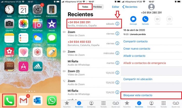 Bloqueo rápido con iphone