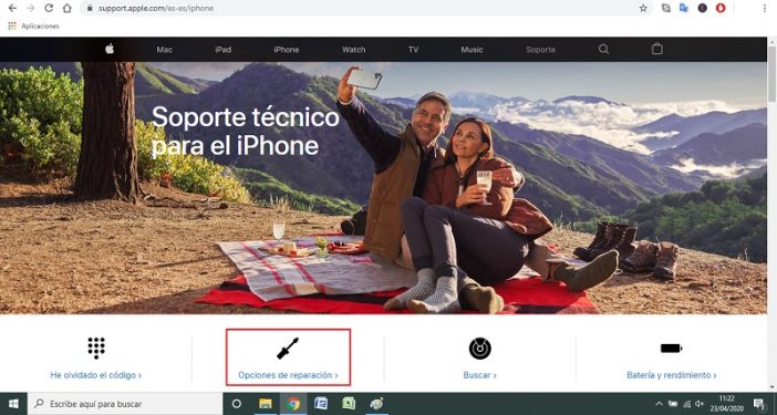 Verificar desde la web de Apple 1