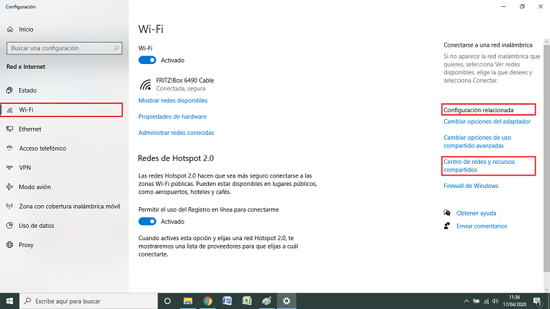 conexion actual que estamos conectados 2