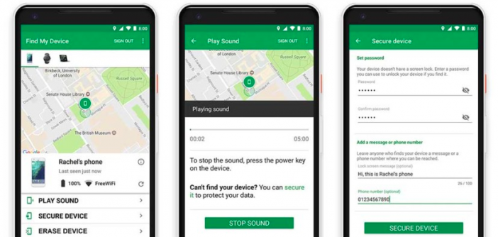 encontrar mi dispositivo google