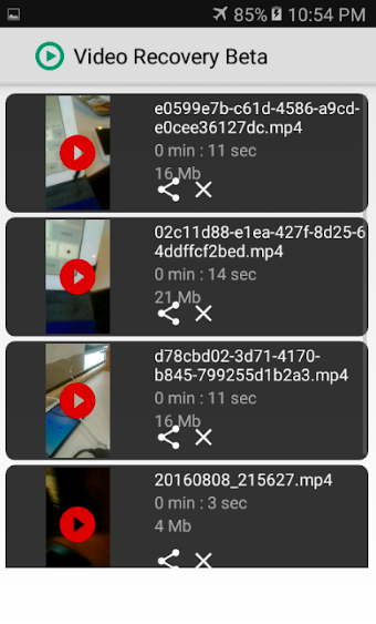video recovery android