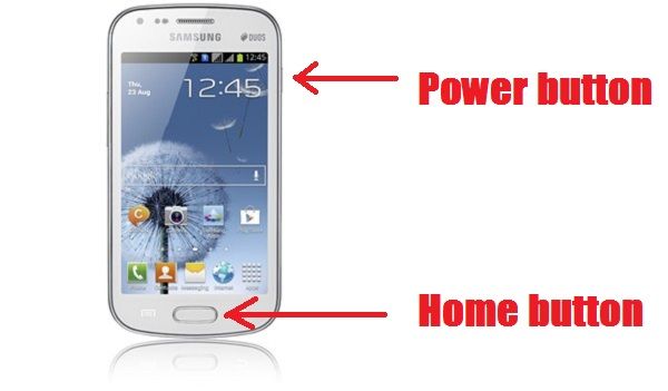 captura de pantalla galaxy